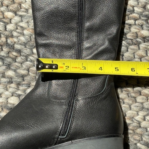 Avellini Pebbled Leather Studded Boot, Size 37 - Picture 11 of 15